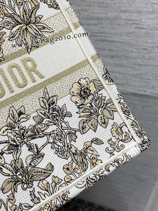 Dior专柜新款TOTE包迪奥高仿原单金色中号购物袋手提托特包 djfk1381